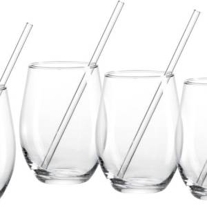 Ritzenhoff & Breker - Partyset 8pc 590ml glas straw GB Gin