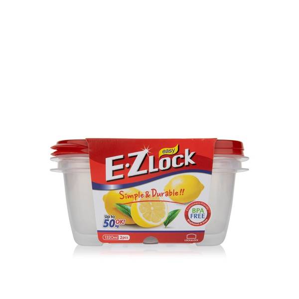 lock&lock EZ lock rectangle container 1320ml 2pcs set