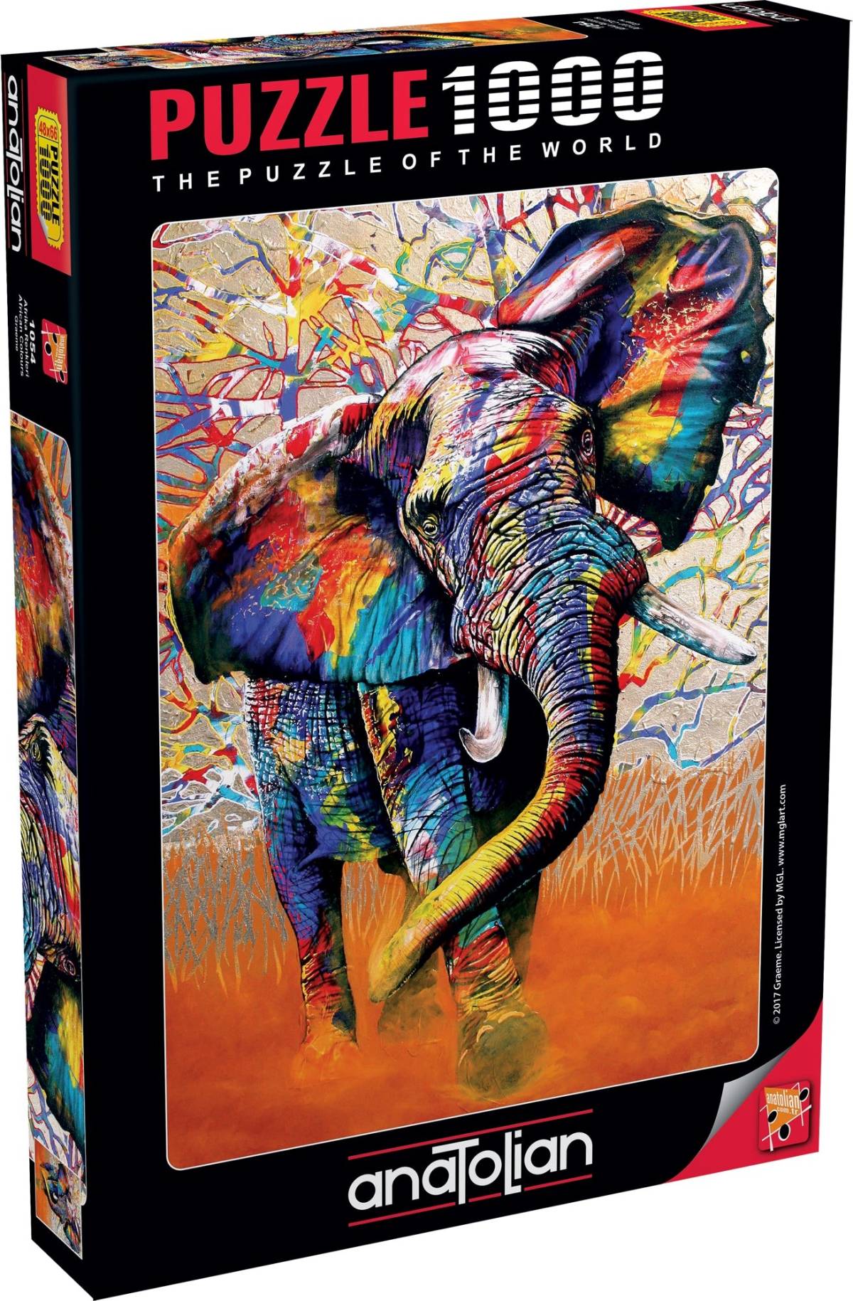 Anatolian Puzzle African Colours ( Elephant ) Design 1000pcs #1054.