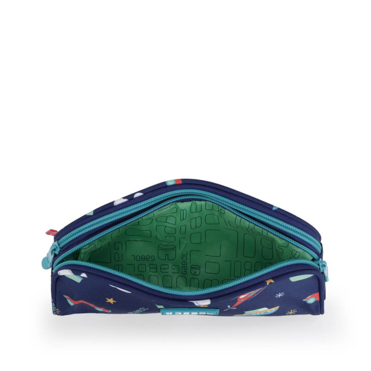 Gabol School Pencil Case 2 Parts Speedy 22x8x6cm#238231/2026 Navy Blue