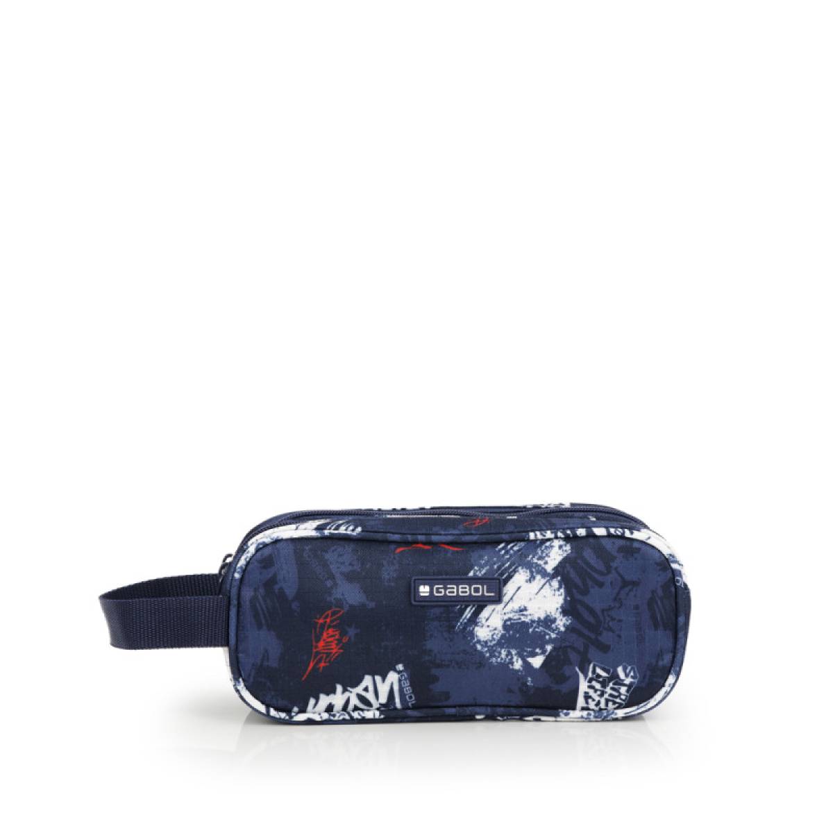 Gabol School Pencil Case 3 Parts Dash 22x9x9cm#238711/2026 Navy Blue.