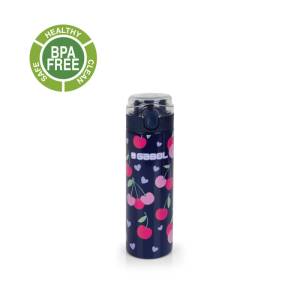 Gabol School Stainless Steel Bottle Sweet 6.5x22.5x6.5cm 600ml#237552/2026 Navy Blue.