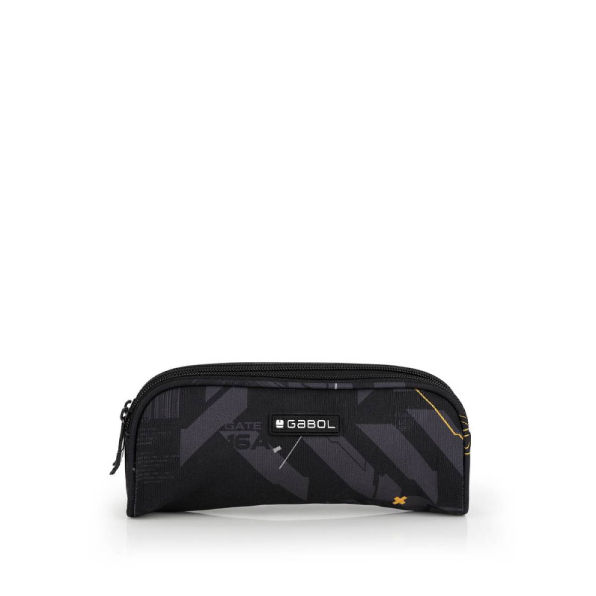 Gabol School Pencil Case 2 Parts Byte 22x8x6cm#238631/2026 Black.