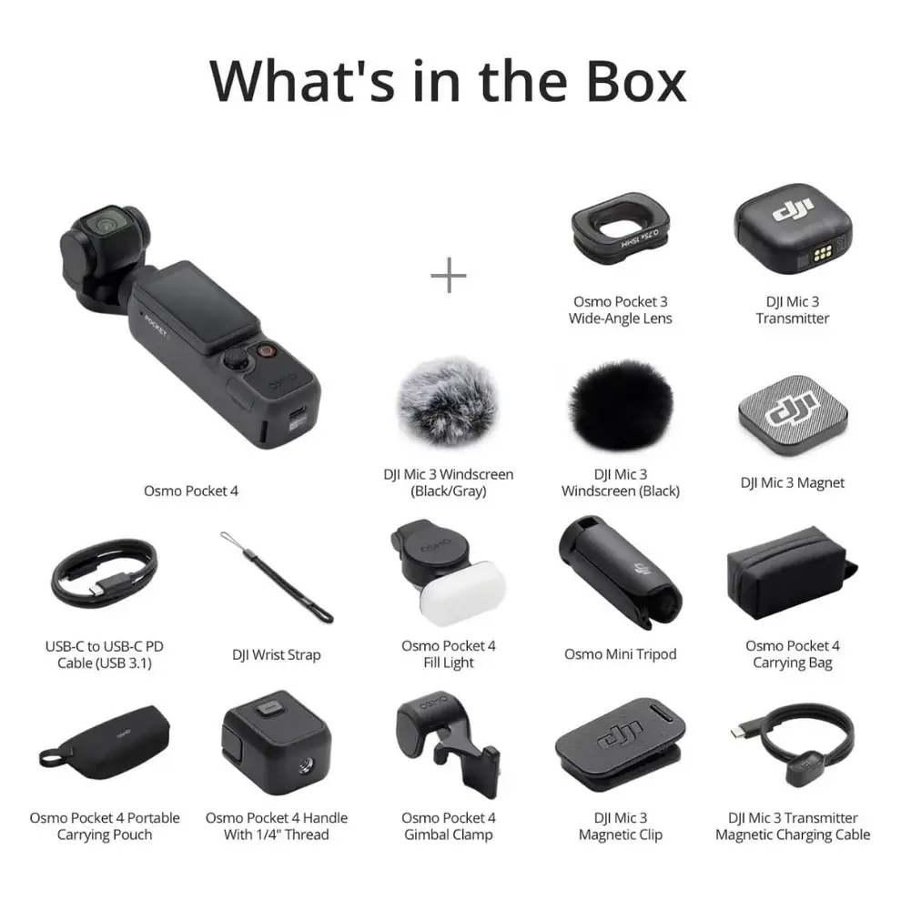 DJI Osmo Pocket 4 Creator Combo 4K