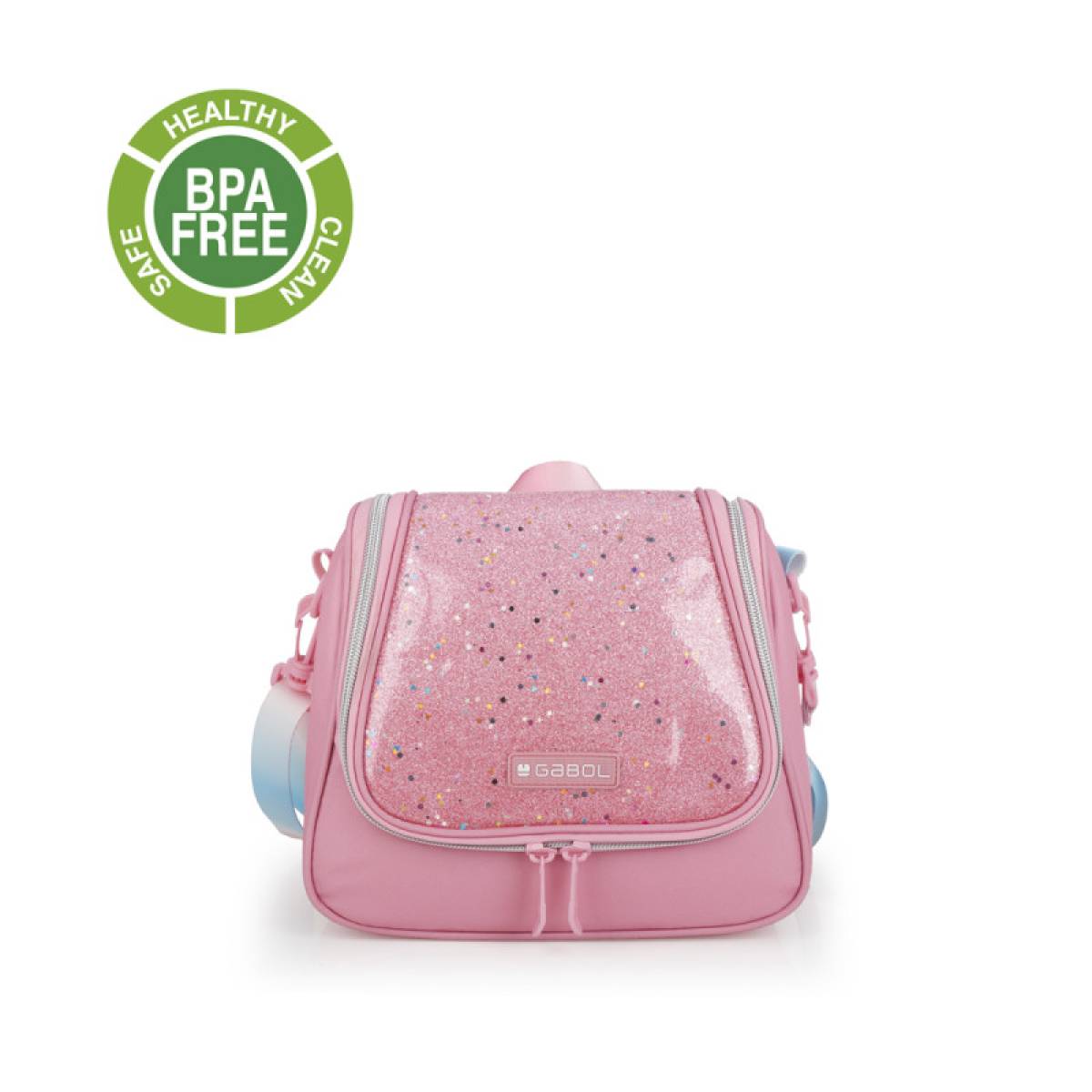 Gabol School Thermal Lunch Bag 1 Parts Glam 25x21x13cm#237632/2026 Pink.