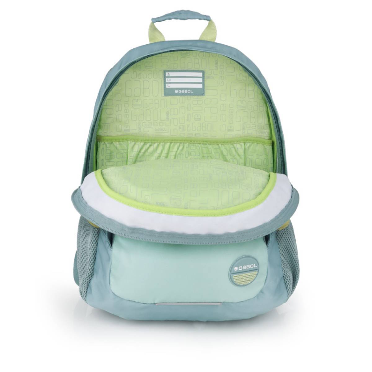 Gabol School Backpack 3 Parts Whisper 32x44x18cm#238140-045/2026 Mint Green.