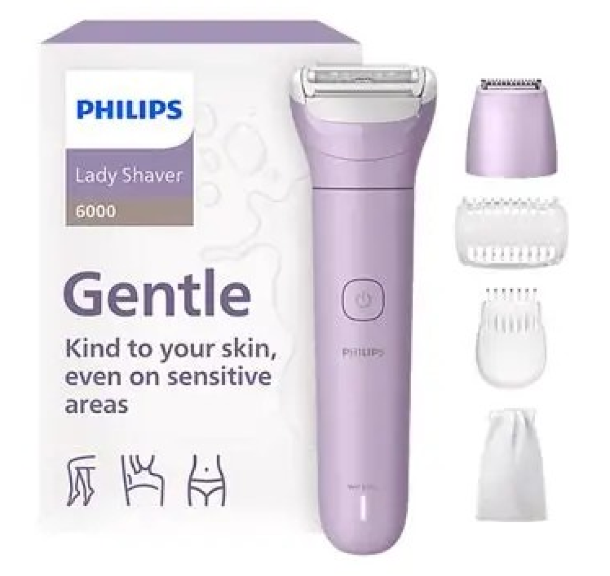 Philips BRL138 LADY SHAVER , Wet & Dry , Cordless , For legs, body & bikini