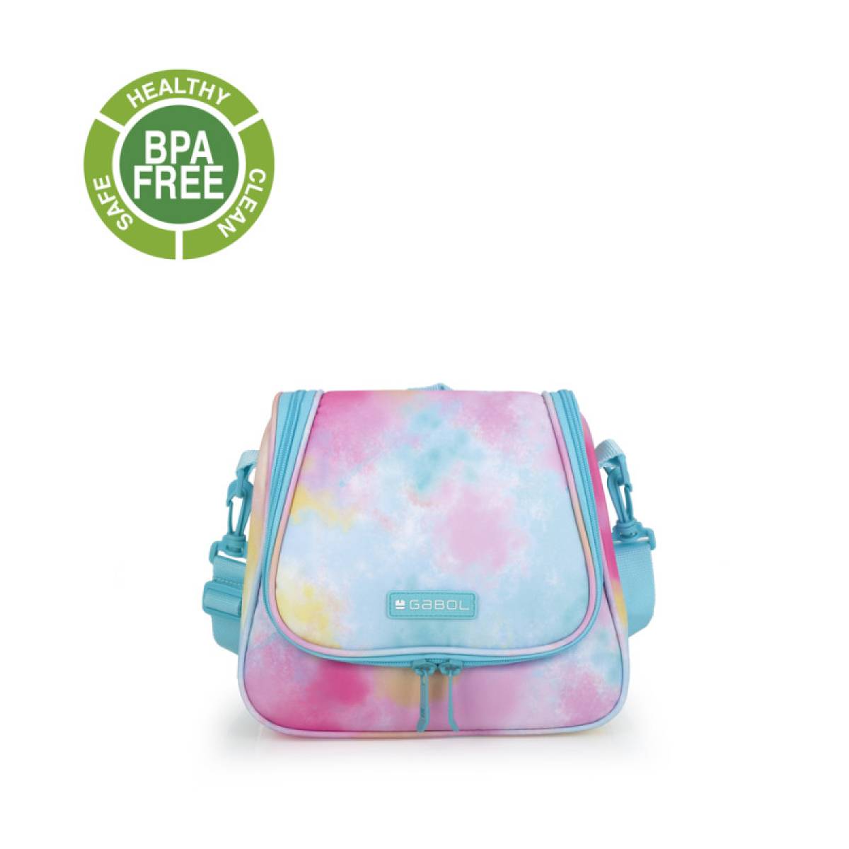Gabol School Thermal Lunch Bag 1 Parts Mystic 25x21x13cm#237932/2026 Sky Blue.