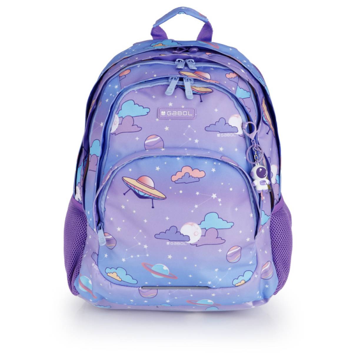 Gabol School Backpack 3 Parts Cosmos 32x44x18cm#237440/2026 Light Purple.