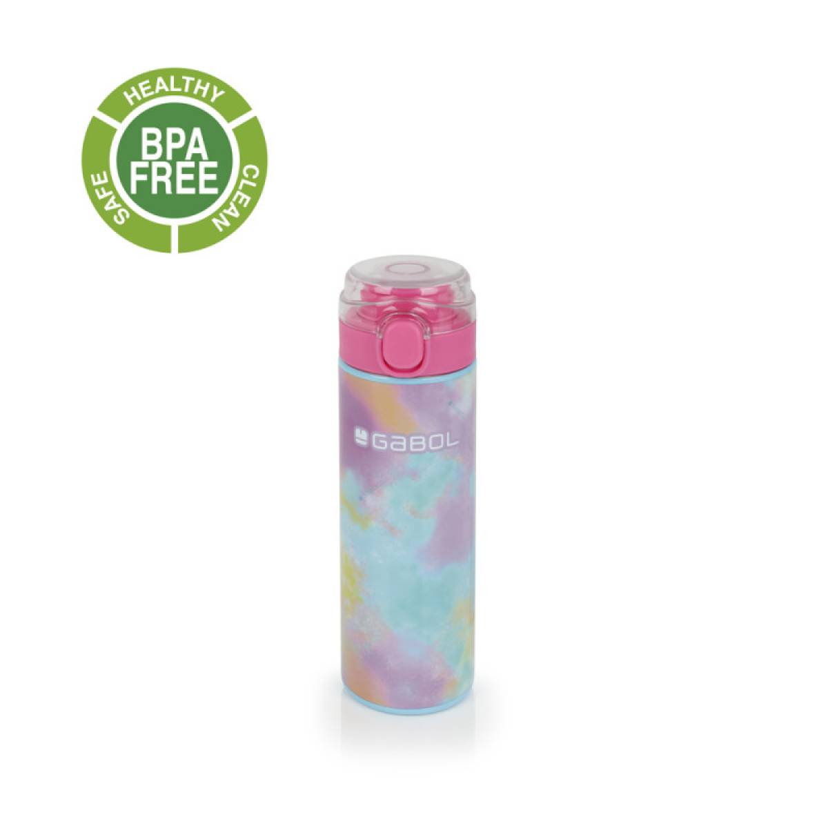 Gabol School Stainless Steel Bottle Mystic 6.5x22.5x6.5cm 600ml#237952/2026 Sky Blue.