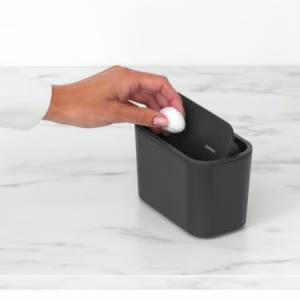 Brabantia MindSet Bathroom Waste Caddy,Grey