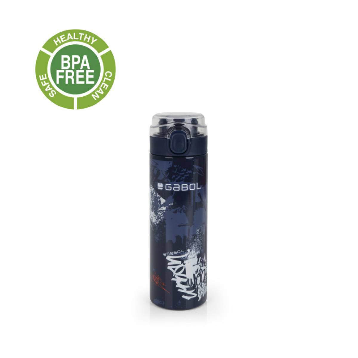 Gabol School Stainless Steel Bottle Dash 6.5x22.5x6.5cm 600ml#238752/2026 Navy Blue.