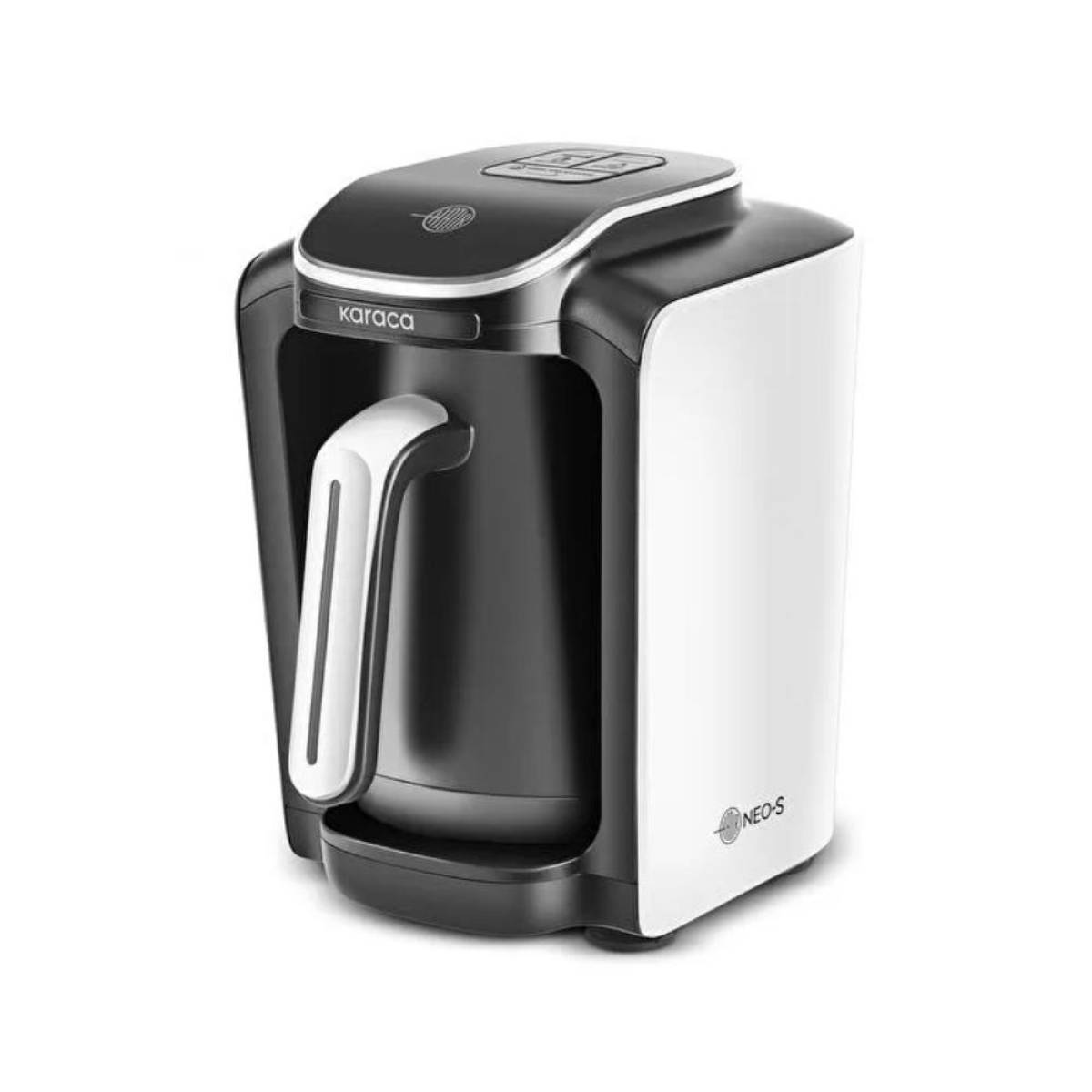 Karaca hatr Neo-s Milk Turkish Coffee Machine Porcelain, White, Kar-8683650438120