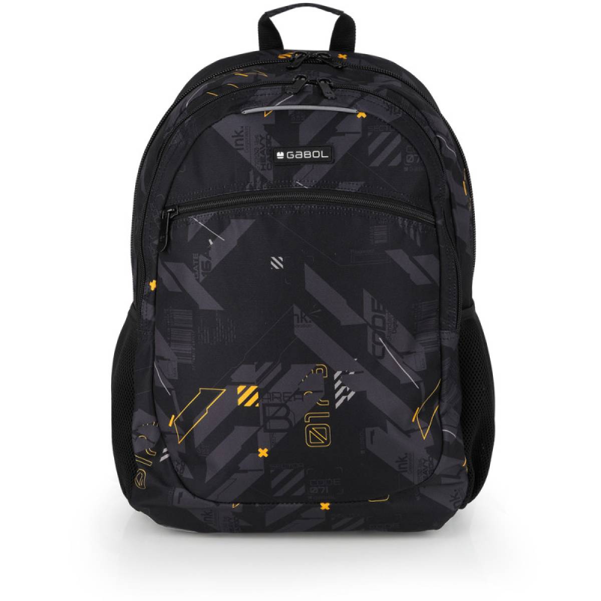 Gabol School Backpack 2 Parts Byte 34x46x20cm#238696/2026 Black.