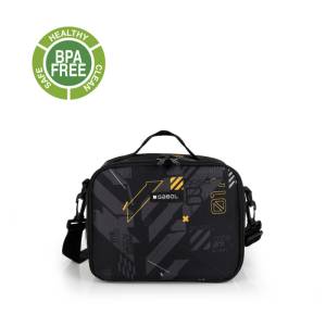 Gabol School Thermal Lunch Bag 1 Parts Byte 23x18x14cm#238673/2026 Black.