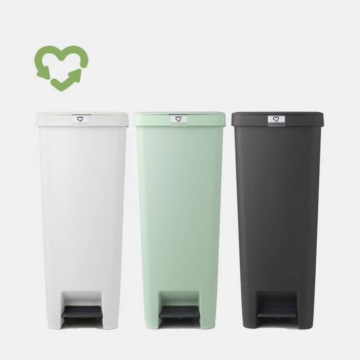 Brabantia StepUp Pedal Bin, 40 litre Light Grey