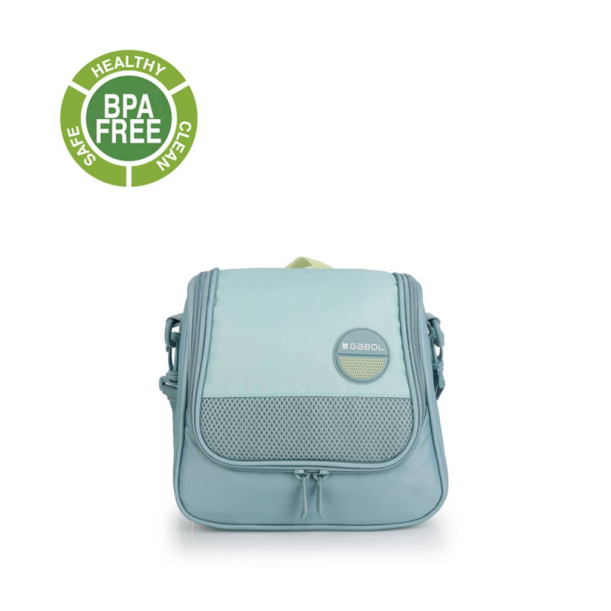 Gabol School Thermal Lunch Bag 1 Part Whisper 25x21x13cm #238132/2026 Mint Green.