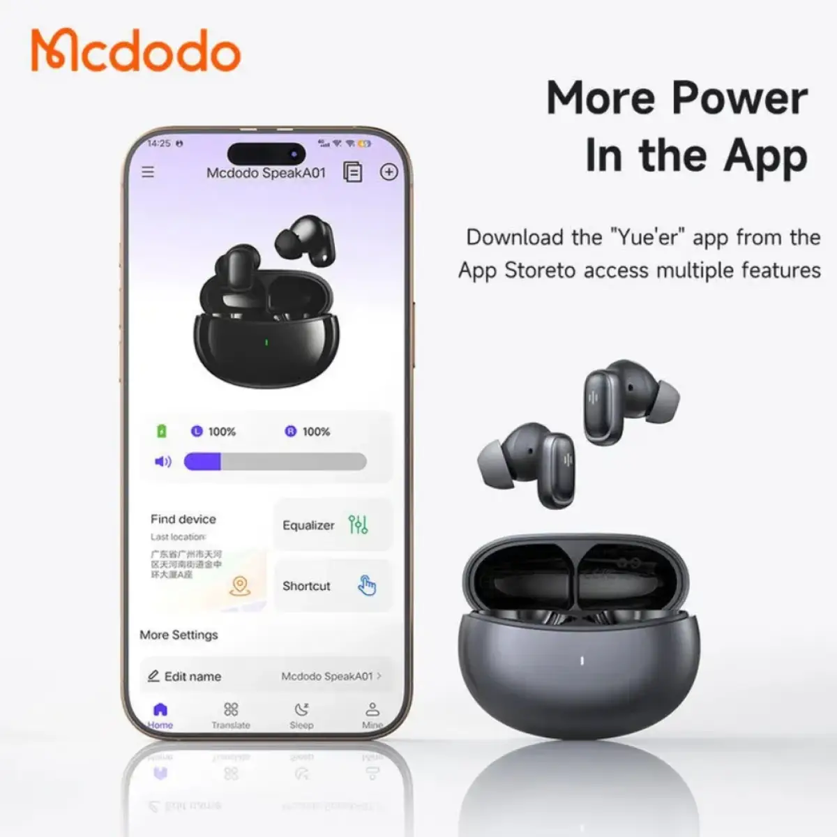 Mcdodo ANC & ENC AI Translator Earbuds HP-822