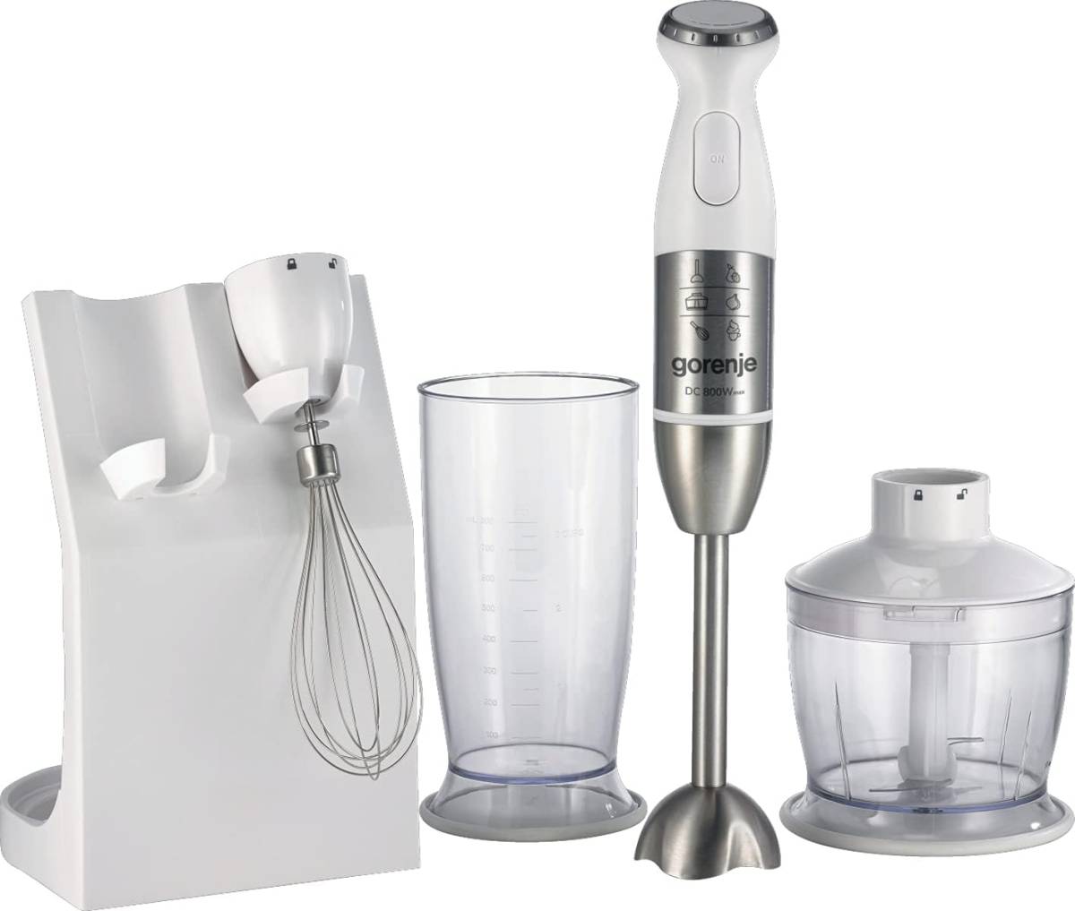 Ggorenje Hand Blender Set, 800 W, Stainless Steel, White