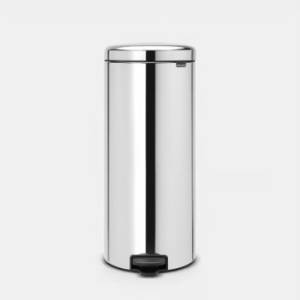 Brabantia Pedal Bin newIcon 30L Plastic Inner Bucket Brilliant Steel