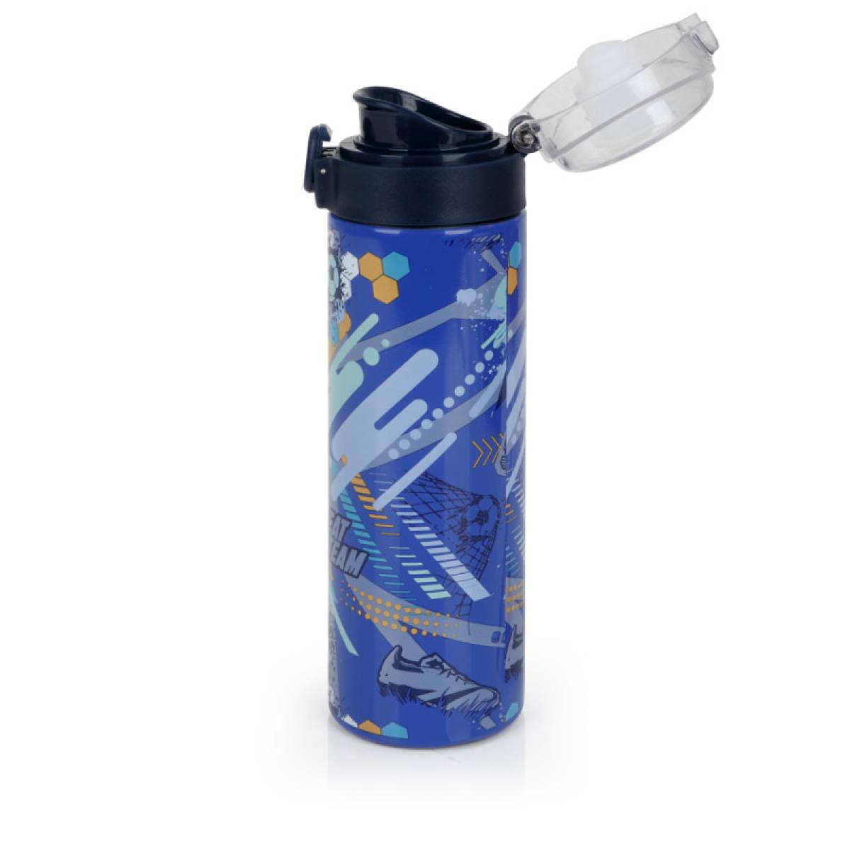 Gabol School Stainless Steel Bottle Crew 6.5x22.5x6.5cm 600ml#238452/2026 Blue.