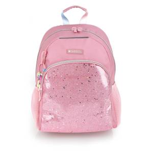 Gabol School Backpack 1 Parts Glam 31x41x16cm#237606/2026 Pink.