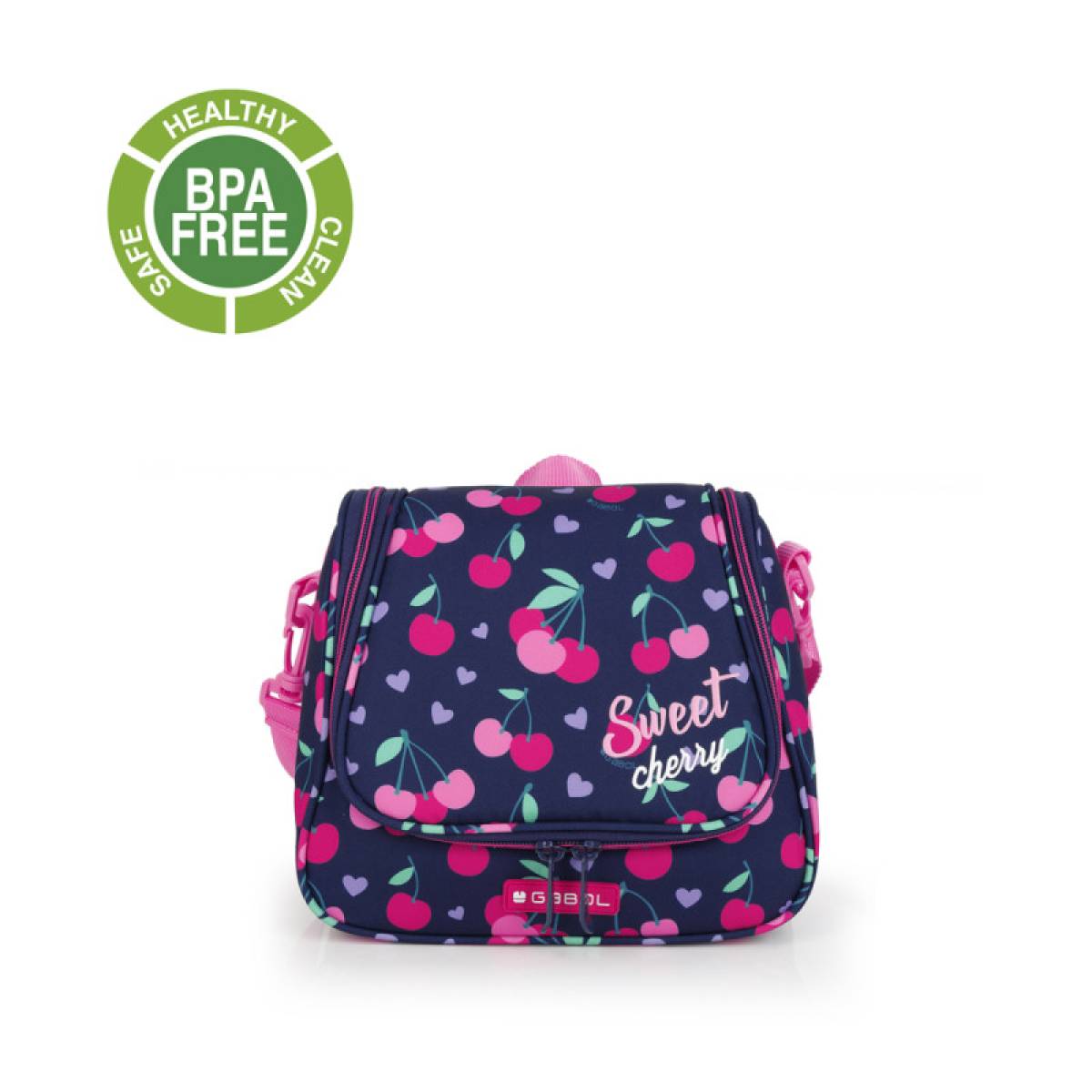Gabol School Thermal Lunch Bag 1 Parts Sweet 25x21x13cm#237532/2026 Navy Blue.