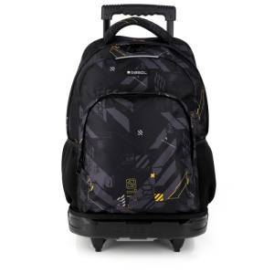 Gabol School Detachable Trolley Backpack Byte 34x46x20cm#238684/2026 Black.