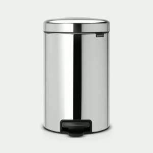 Brabantia Pedal Bin newIcon 12L Plastic Inner Bucket Brilliant Steel