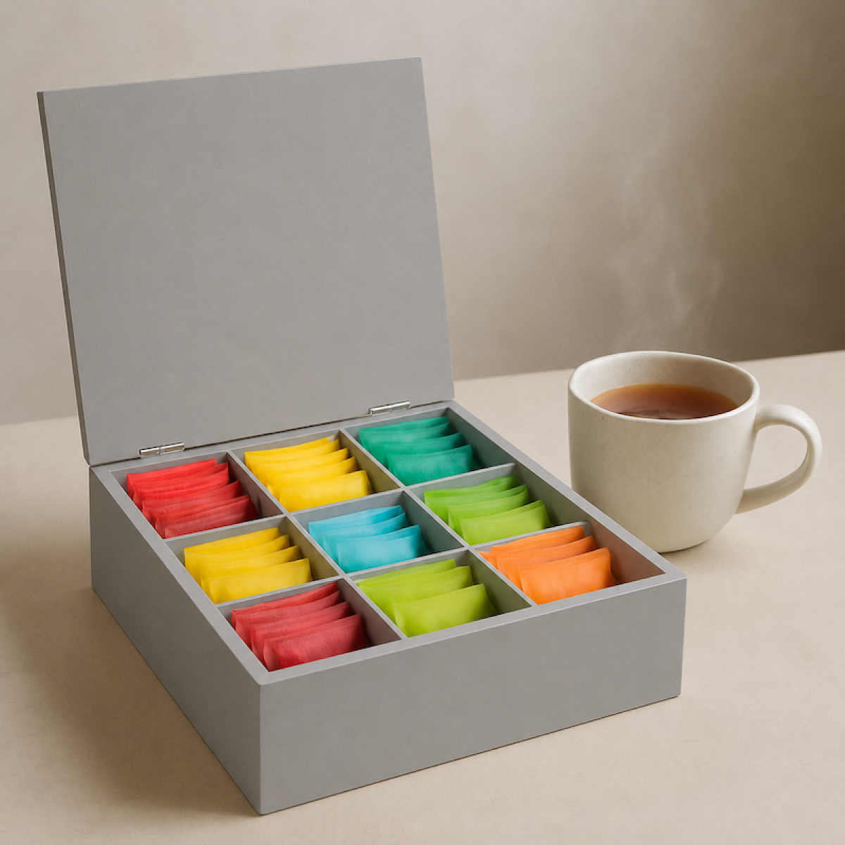 Wooden T-box Grey