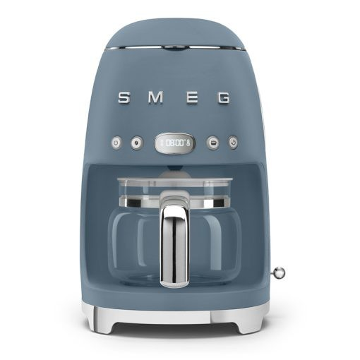 Smeg Drip Coffee Machine 1.4L Storm Blue Matt
