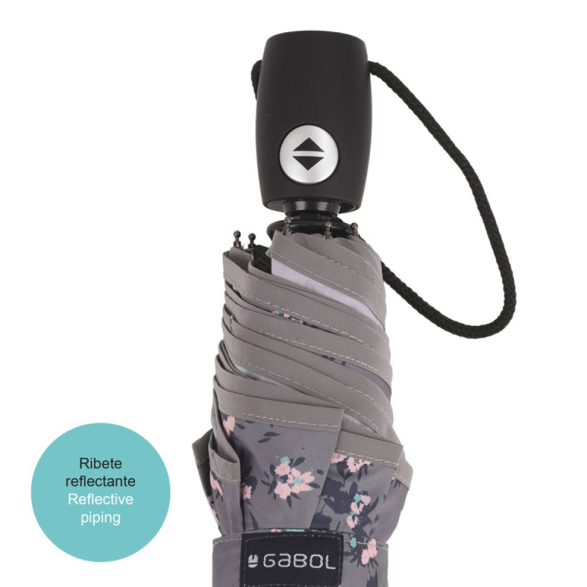 Gabol School Foldable Umbrella 52x1x1 Cm- Secret 238064/2026 Grey