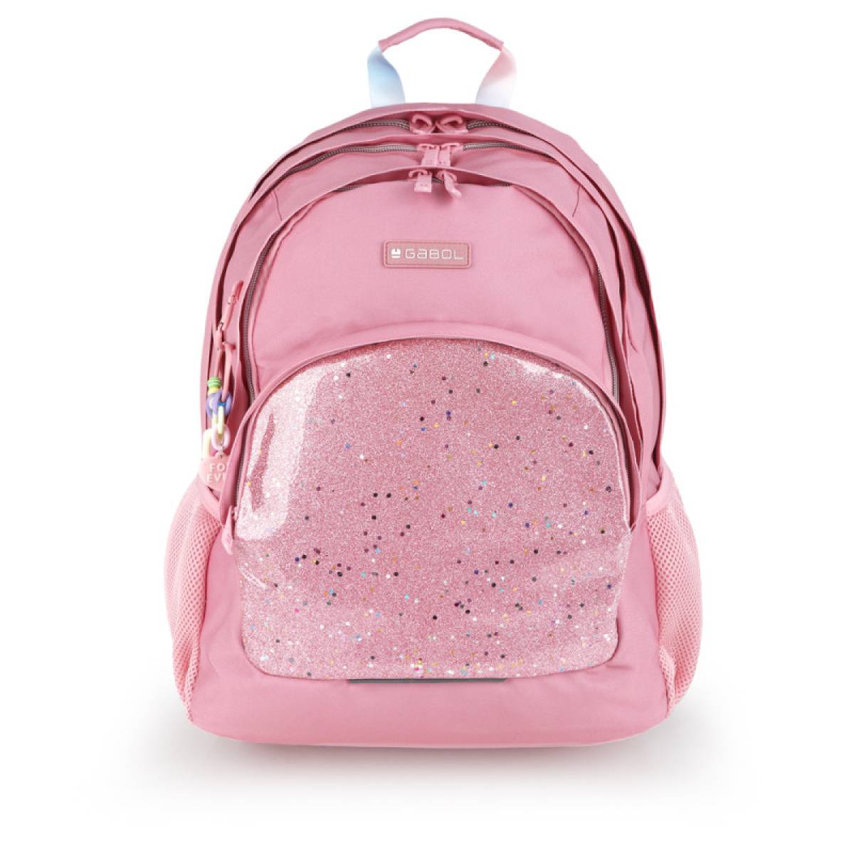Gabol School Backpack 3 Parts Glam 32x44x18cm#237640/2026 Pink Purple.