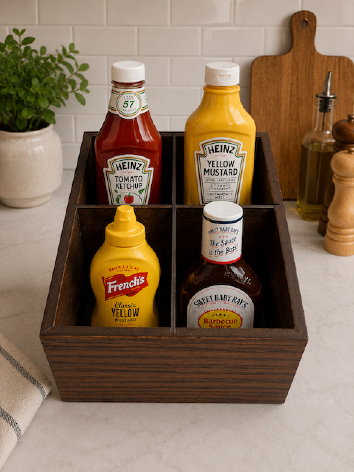 Wooden Bottles Display