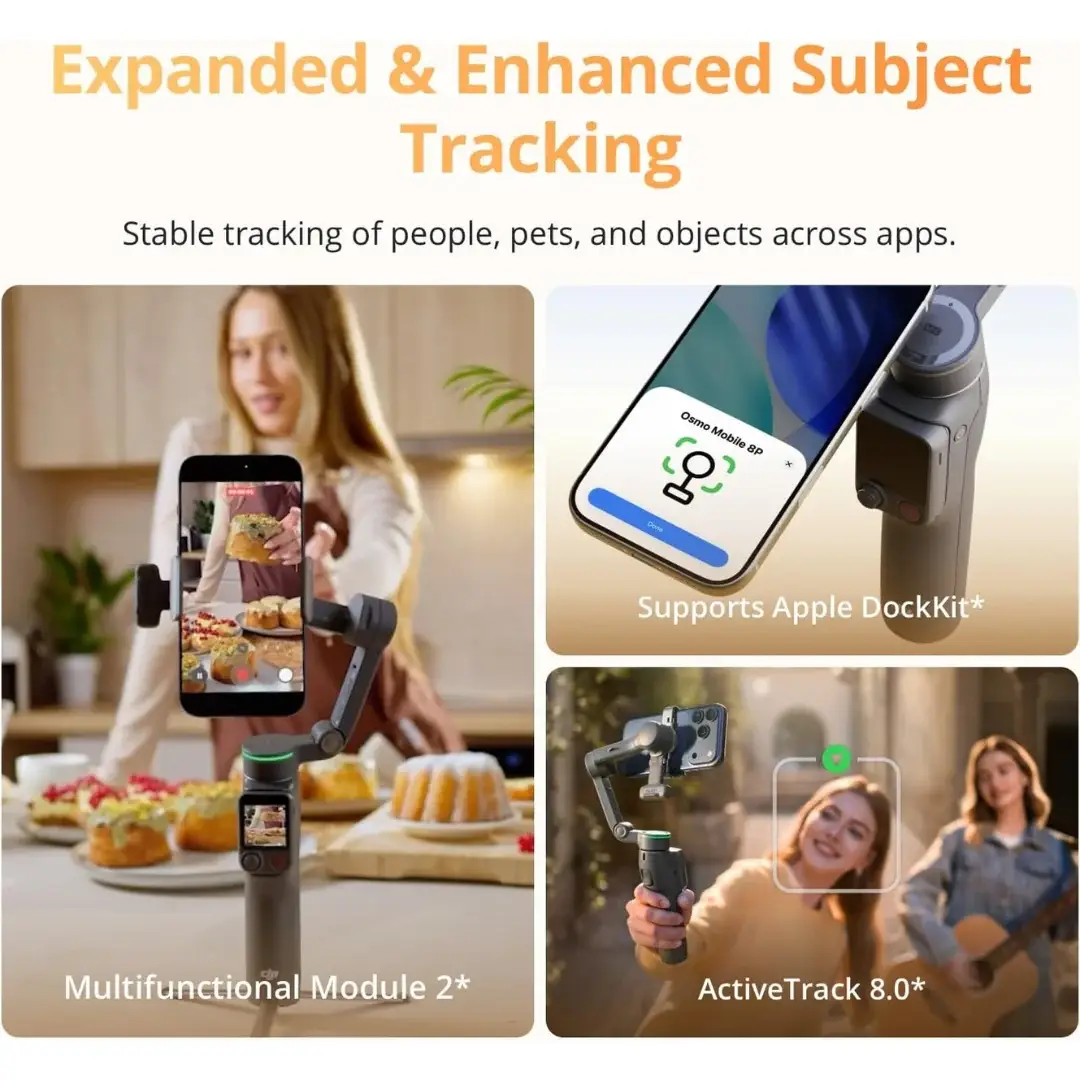 DJI Osmo Mobile 8P Gimbal Advanced Tracking Combo