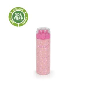 Gabol School Stainless Steel Bottle Glam 6.5x22.5x6.5cm 600ml#237652/2026 Pink.