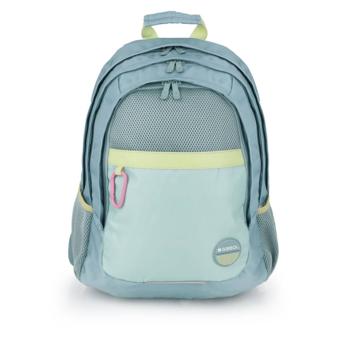 Gabol School Backpack 3 Parts Whisper 32x44x18cm#238140-045/2026 Mint Green.