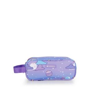 Gabol School Pencil Case 3 Parts Cosmos 22x9x9cm#237411/2026 Light Purple.