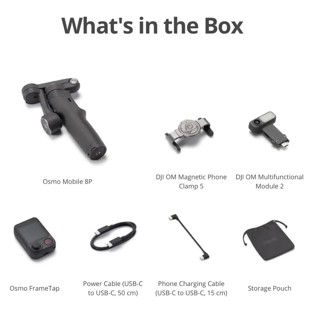 DJI Osmo Mobile 8P Gimbal Advanced Tracking Combo