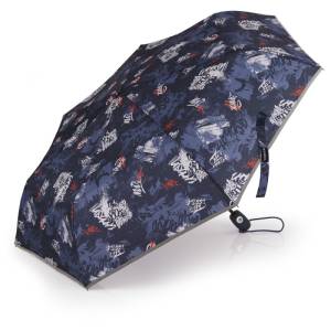 Gabol School Foldable Umbrella - Dash Navy Blue.