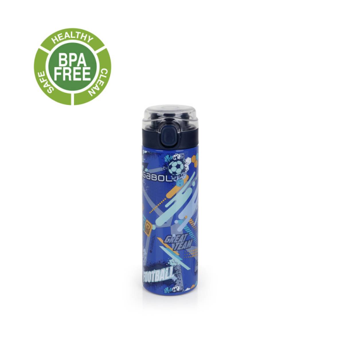 Gabol School Stainless Steel Bottle Crew 6.5x22.5x6.5cm 600ml#238452/2026 Blue.