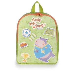 Gabol School Backpack Small 1 Part Andy Staff 25x31x11cm#237362/2026 Green.