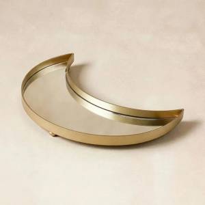 Karaca Home Sema Snack Bowl Gold (25.5x18x2.8cm), Kar-8683650439516