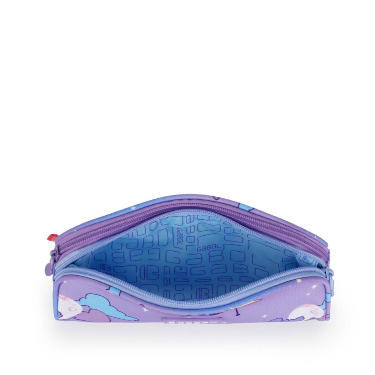 Gabol School Pencil Case 2 Parts Cosmos 22x8x6cm#237431/2026 Light Purple.