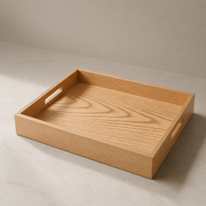wooden Straight tray natural