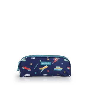 Gabol School Pencil Case 2 Parts Speedy 22x8x6cm#238231/2026 Navy Blue