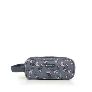 Gabol School Pencil Case 3 Parts Secret 22x9x9cm#238011/2026 Grey.