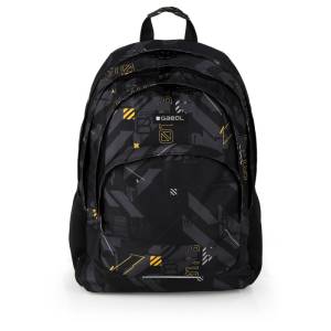 Gabol School Backpack 3 Parts Byte 32x44x18cm#238640/2026 Black.