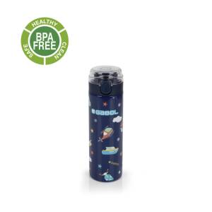 Gabol School Stainless Steel Bottle Speedy 6.5x22.5x6.5cm 600ml#238252/2026 Navy Blue