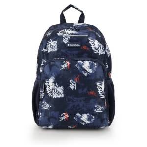 Gabol School Backpack 1 Parts Dash 31x41x16cm#238706/2026 Navy Blue.